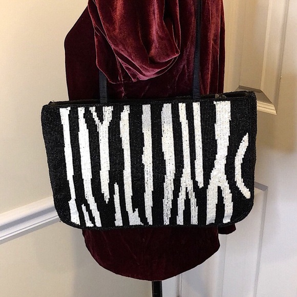 BARSE Fully Beaded Satin Day To Evening Clutch Shoulder Bag COLLECTOR’S PIECE - Picture 16 of 16